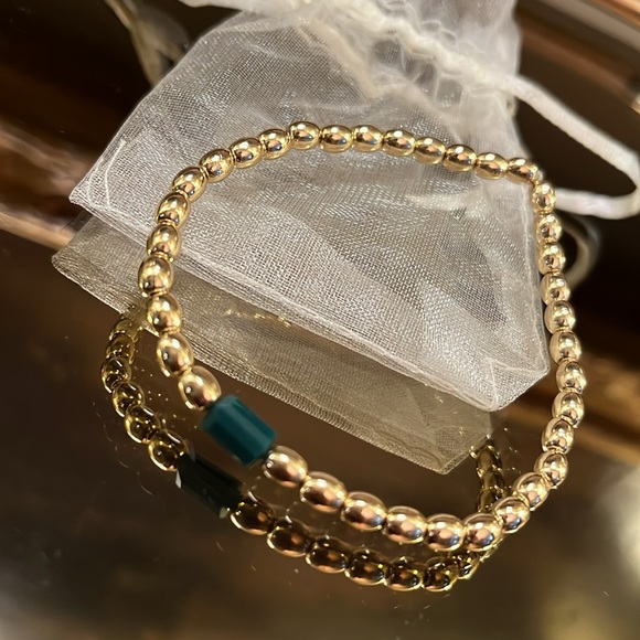 Jewelry - Emerald Jade Stretch Bracelet